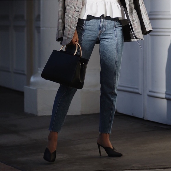 WHO WHAT WEAR Satin V Heels in Graphite - Picture 3 of 15